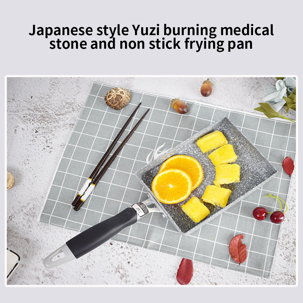 Japanse Stijl Omelet Tamagoyaki Thuis Ontbijt Aluminium Koekenpan Keuken Non-stick Maifanite Steen Kleine Koken Tool