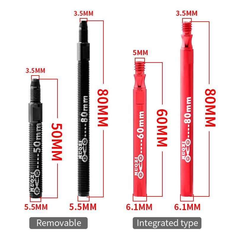 Rower zawór Presta Extender Clincher opon wymienny zawór dętka rozszerzenie Adapter zaworu z podstawowe narzędzie akcesoria rowerowe