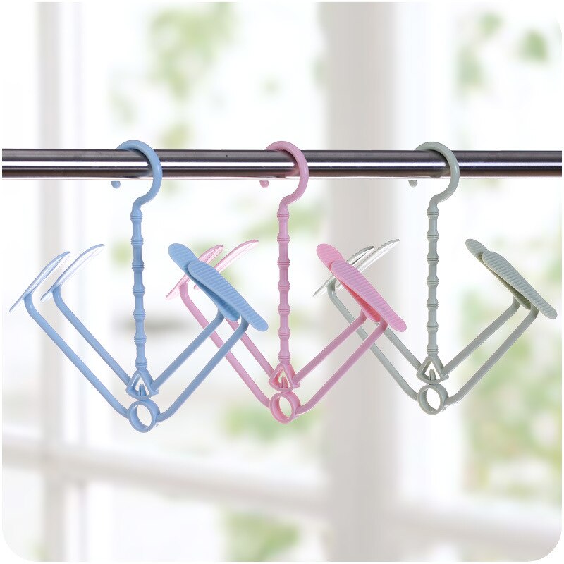 360 degrés rotatif coupe-vent chaussures cintre vêtements suspendus crochet support séchage sacs chaussures pantoufle vêtements Stand arbre