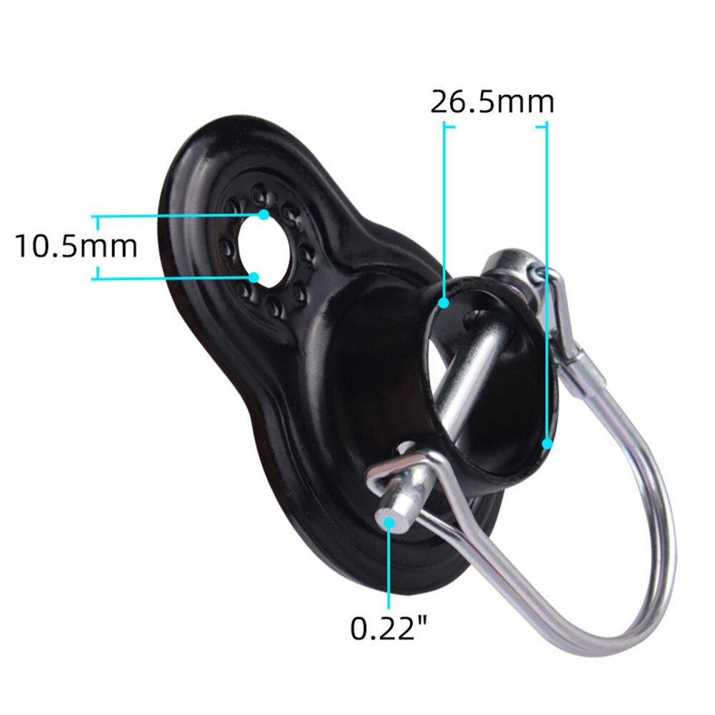 Bike Rear Rekken Staal Trekhaak Universele Baby/Huisdier Hitch Linker Connector Fiets Achter Rack Fietsen Adapter Fiets Accessoires: BlackB