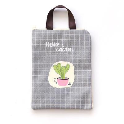 Cactus papers studentenbenodigdheden etui voor kinderen kinderen studentenbenodigdheden opbergtas  a4 canvas dossiertas map