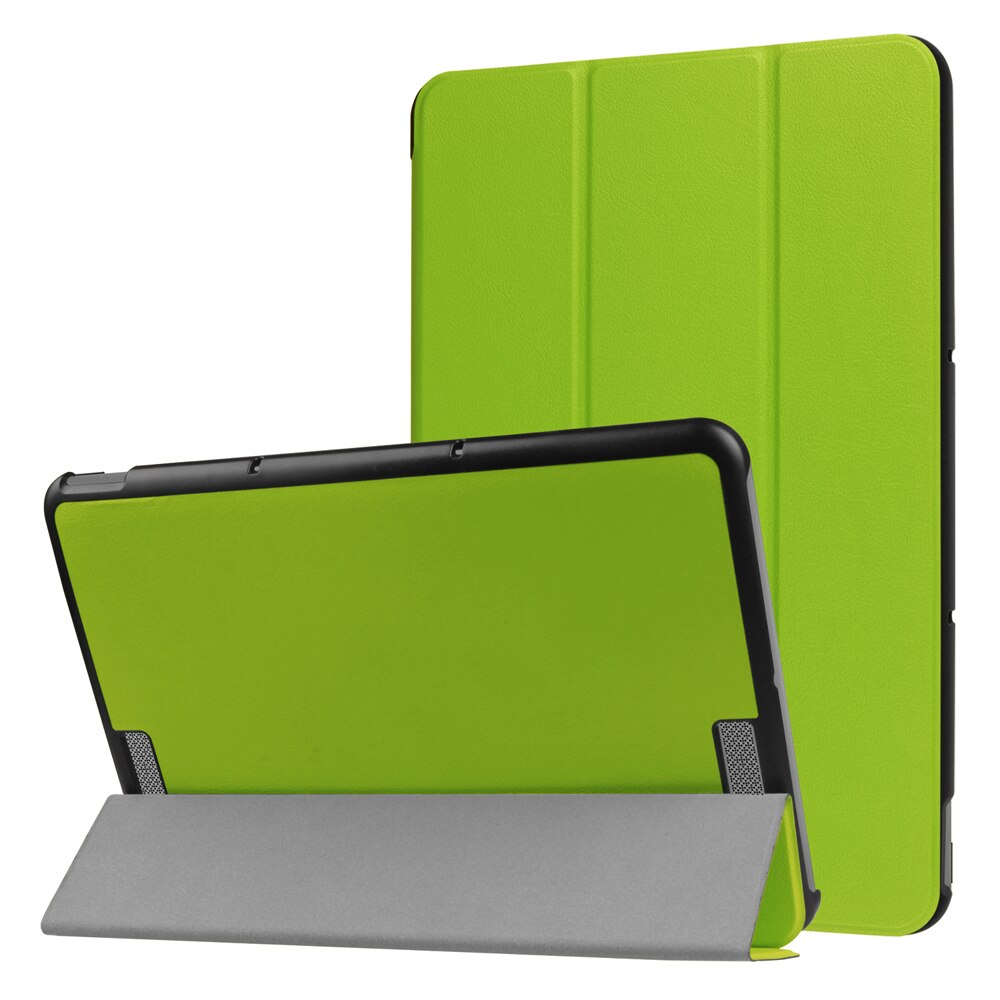 Case Voor Asus Transformer Boek T101HA, ultra Slim Tri-Fold Leather Stand Cover Met Auto Wake/Sleep Voor Asus 10.1 ''Release: Green