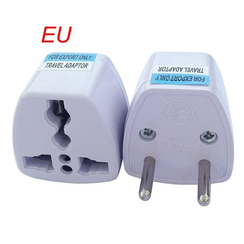Enchufe de conversión estándar británico, adaptador estándar americano, adaptador estándar europeo: European standard  white 