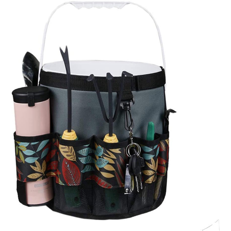 Bucket Tool Organizer, Oxford Bucket Organization With 10 Pockets Fits To 5 Gallon Bucket, For Construction Garden
