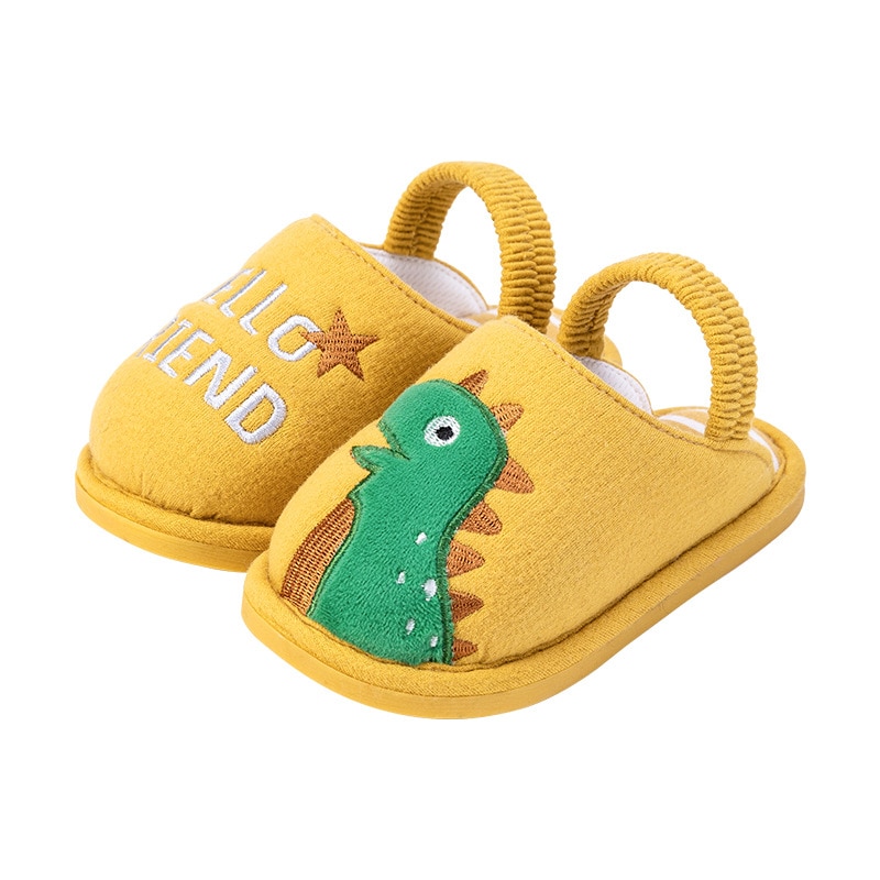 Toddler Boys Girls Slipper Shoes Fluffy Little Kids Winter Warm Home Shoes For Children Cute Animal Home Slipper Shoes
