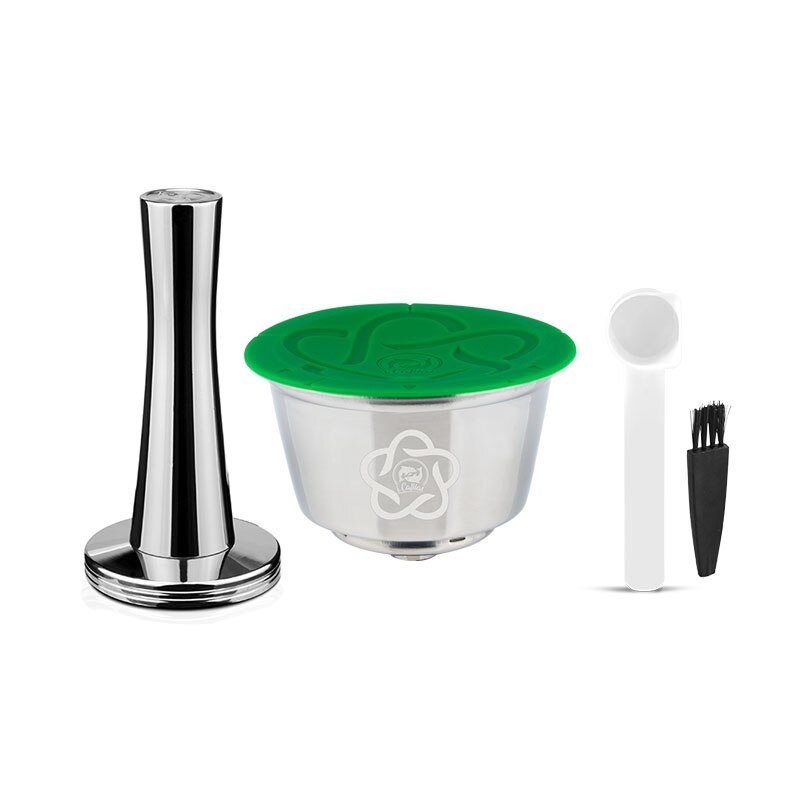 Cápsulas de café reutilizables con filtro de acero inoxidable para el hogar, cápsulas de café con múltiple, cómodas y a la , para Dolce Gusto, novedad de: Gris oscuro