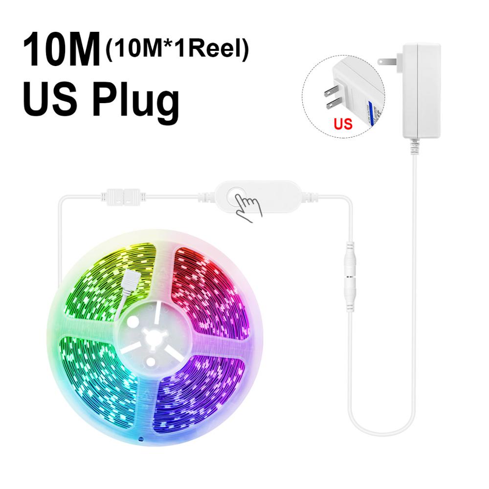 WIFI Neon Light 5050 Smart RGB Lights , Tuya Indoor Decoration Lighting work with Alexa Google Home , Neon LED Diode String Lamp: 10m US Plug 110V