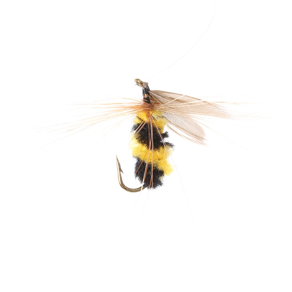 Señuelos de Pesca de trucha con mosca Artificial, cebo biónico, aparejos de pesca de abeja/hormiga, accesorios de pesca suave en el mar, 10 piezas, n. ° 10: Bee