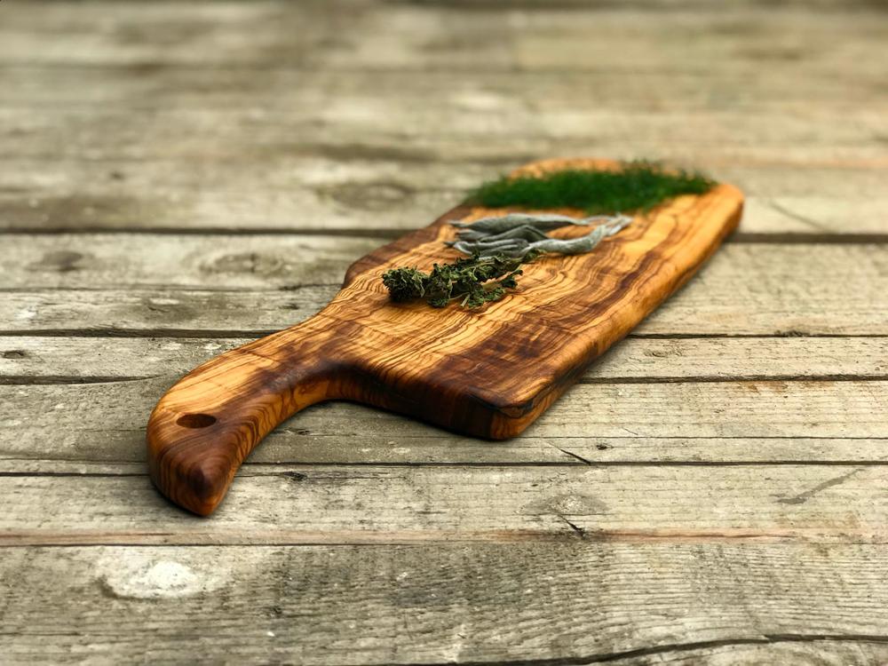 Olive Wood Chopping Board, Wooden Block, Hardwood, Cheese