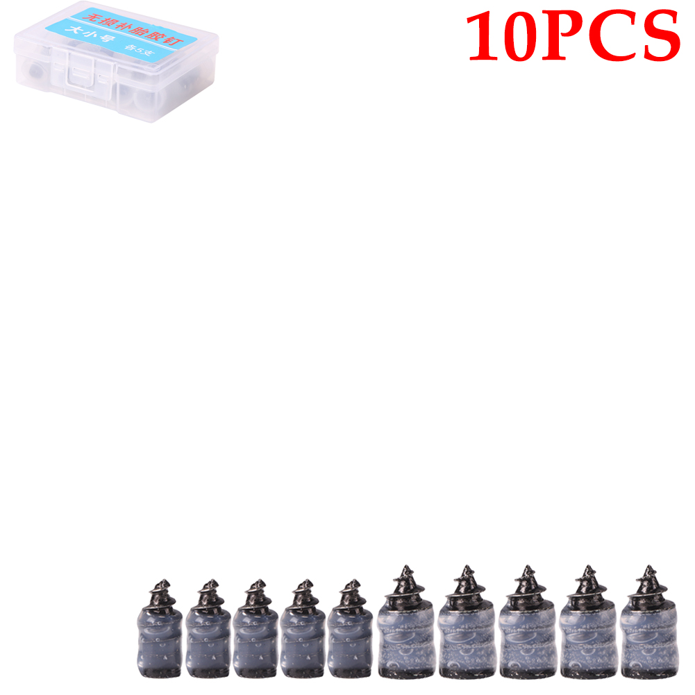 Clous de réparation de pneus sous vide pour voiture et moto, 10 à 50 pièces, pour camion, Scooter, vélo, réparation de crevaison, outils Tubeless, accessoires en caoutchouc et métal: Rouge