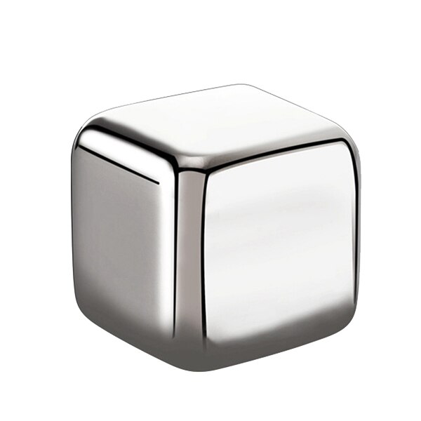 Whiskey Ice Square Stones, 8 Reusable Stainless Steel Ice Square,Metal Cooling Stones Bar Accessories