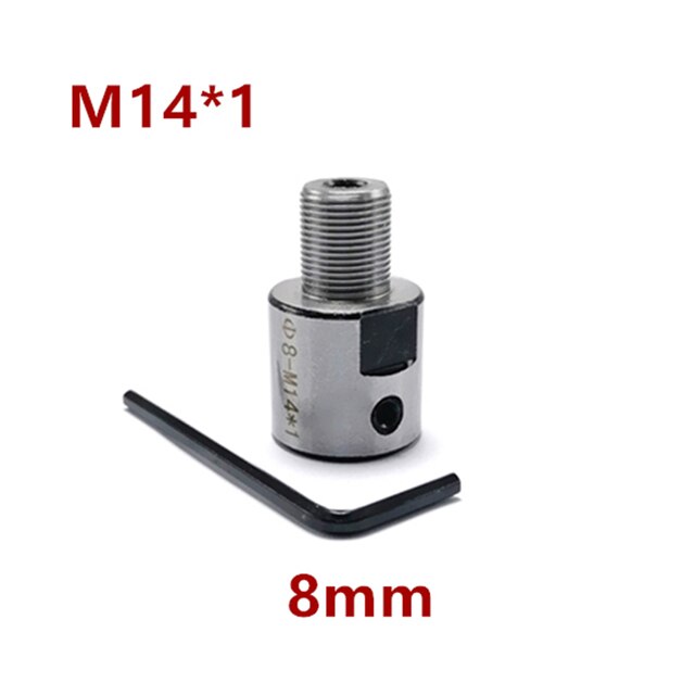 Mini Chuck 8-19mm M14 Adapter Connecting Rod Connector Bushing Tool Machinery Accessories Chuck For Lathe Bench: 8mm