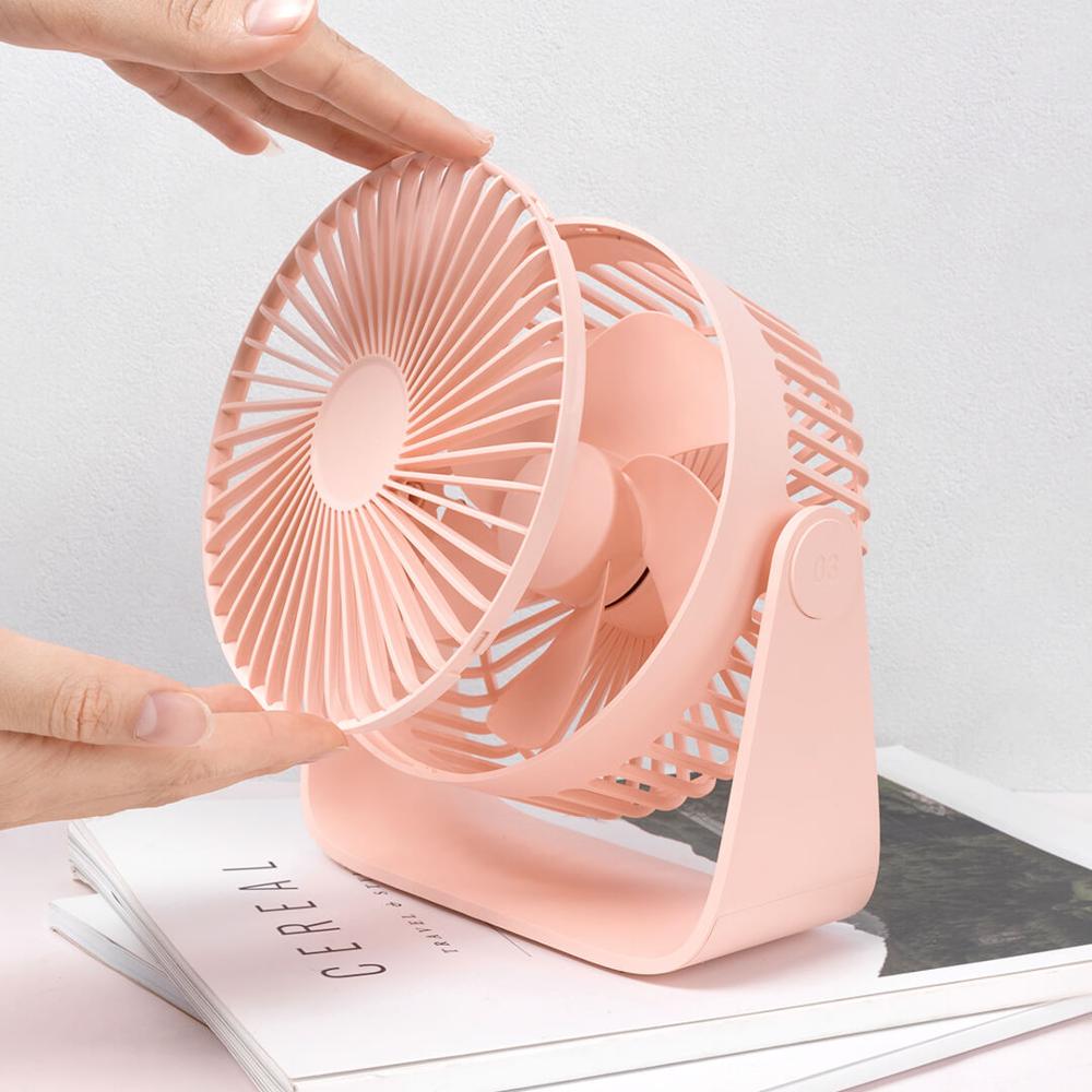 Xiaomi Mijia Desk USB Cooler Portable Cooling Fan Mini All-round Rotation USB Air Fan Office Cool Fans Car Home Super Mute fan