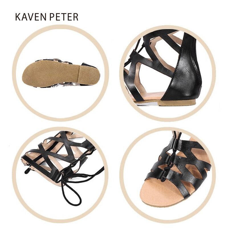 Gladiator sandaler piger romerske sko sommer gladiator støvle flade sandaler børn ortopædiske sko piger sandaler sort brun farve