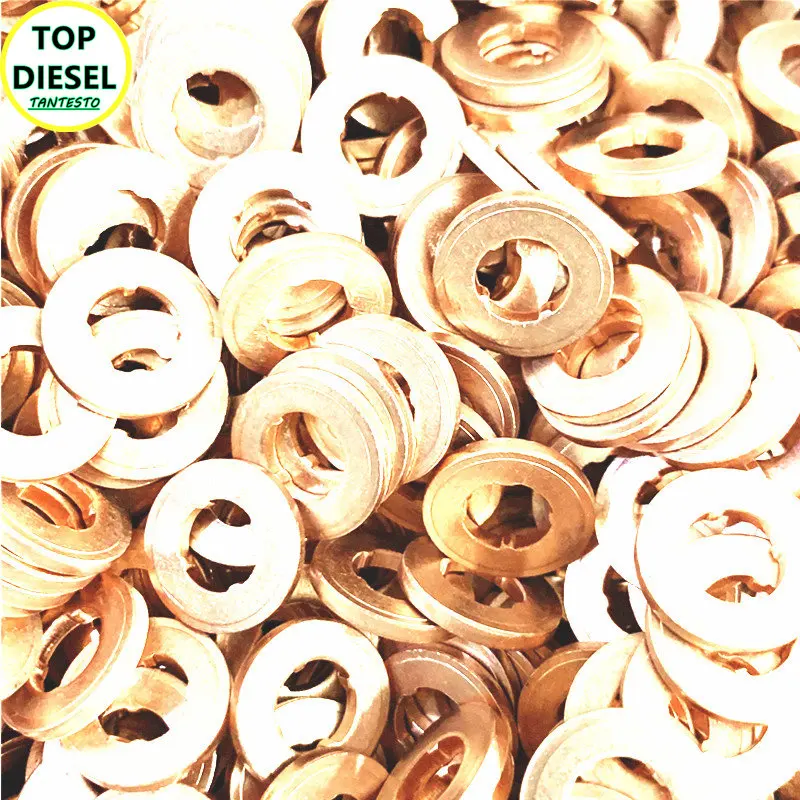 100PCS Diesel Injector Copper Washer Repair Kits F00VC17502 F00RJ02175: black