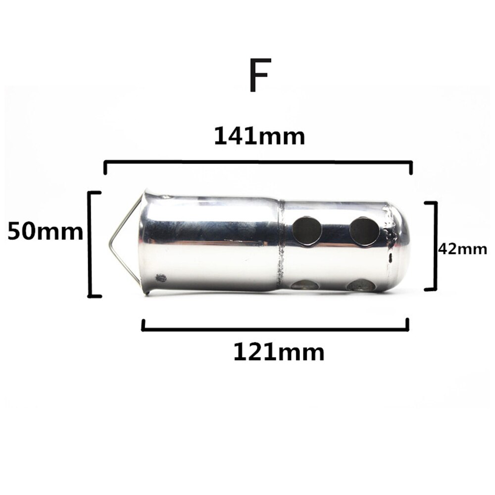 51mm katalysator db killer til motorcykel udstødnings lyddæmper db killer lyddæmper støj lyd eliminator til off road cykel snavs cykel: F