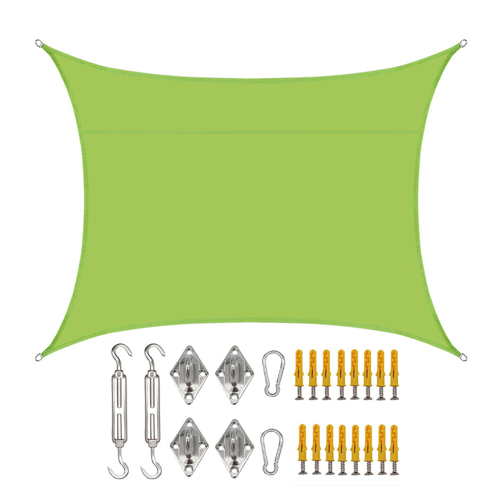 Sonne Sonnensegel Terrasse Baldachin Markise Sonnenschirm Schutz draussen Markisen Schwimmbad HDPE UV Block 3x4m Garten Sunproof Netz: Grün