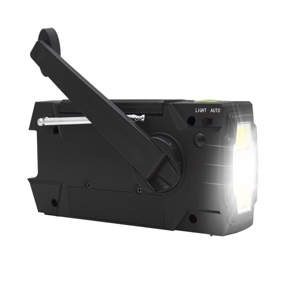 4000Mah Solar Radio Multifunctionele Emergency Radio Mobiele Powerbank Am/Fm Weersverwachting Radio Led Zaklamp Dropshiping