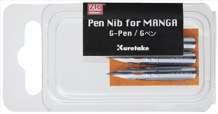 ZIG Wooden Dip Pen Kuretake Comic Drawing Pen Nibs for Manga School G-Pen Maru Saji Calligraphy Japan