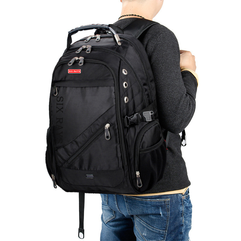 Mochila de viagem masculina, mochila de viagem unisex suíça à prova d'água em poliéster antifurto para laptop 2020 sacos de sacos