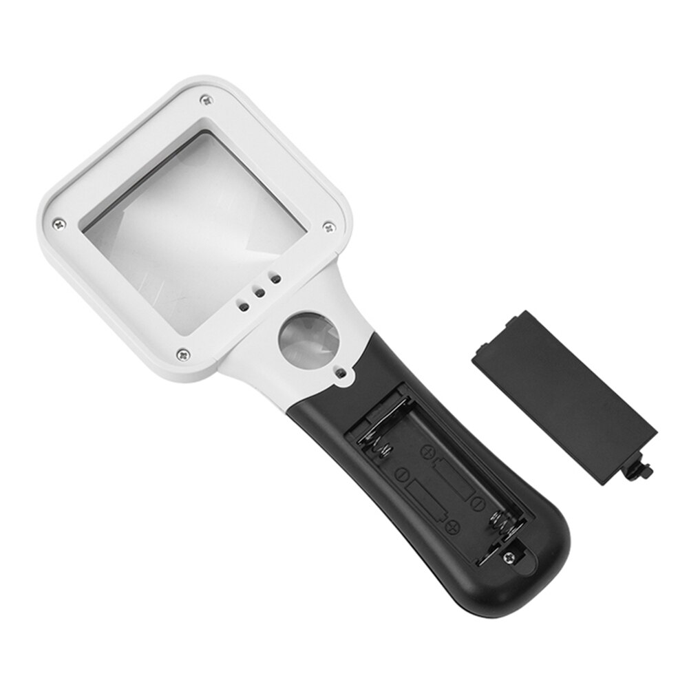 Lighted Magnifying Glass 5x 45x Hand held Large Reading Magnifying Glasses with 3LED+UV Lamp Illuminated Light