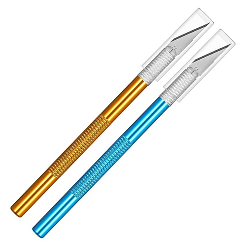 Non-Slip Metal Scalpel Knife Tools Kit Cutter Engraving Craft knives 40pcs Blade