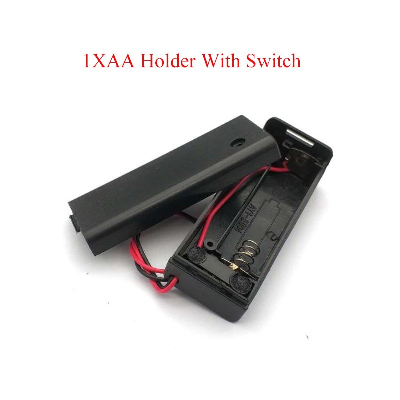 1 Slot Aa Batterij Houder Box Case Aa Batterij Houder Box Case Met Switch En Cover