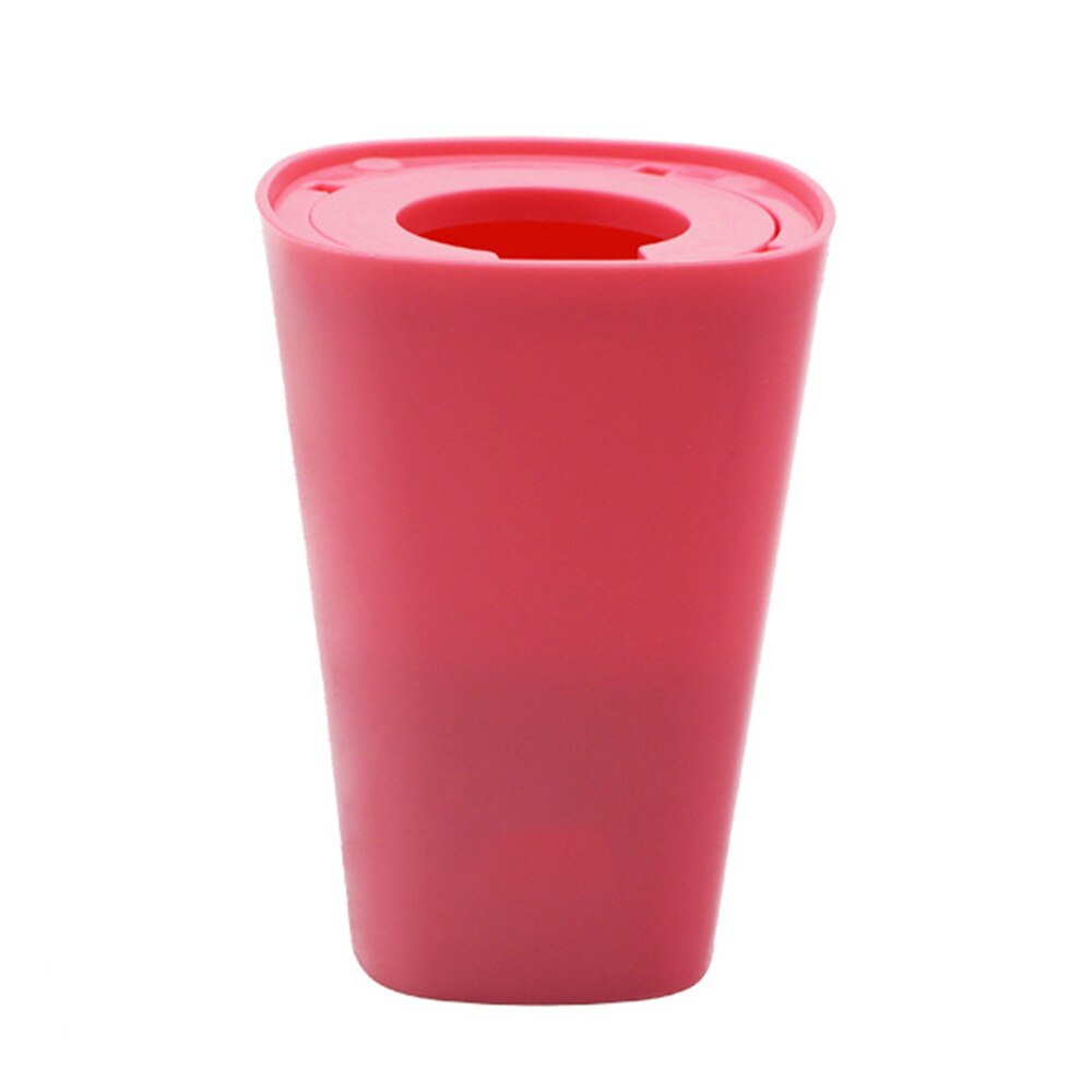 Maceta de flores colgante invertida creativa para jardín adorno colgante para dormitorio infantil, cesta de flores oscilante, maceta colgante de pared: Rojo