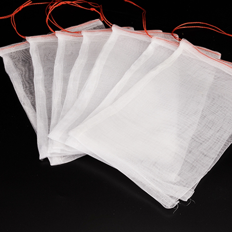 10pcs Multi Size 40Mesh Garden Plant Vegetable Fruit Protect Drawstring Net Bag Against Insect Pest Bird Safe Nettings
