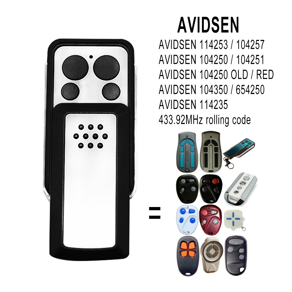 3 Stück Avidsen 114253 Garagentorfernbedienung 433 MHz Avidsen 114235 104257 104251 654250 Extel Thomson Garagentoröffner