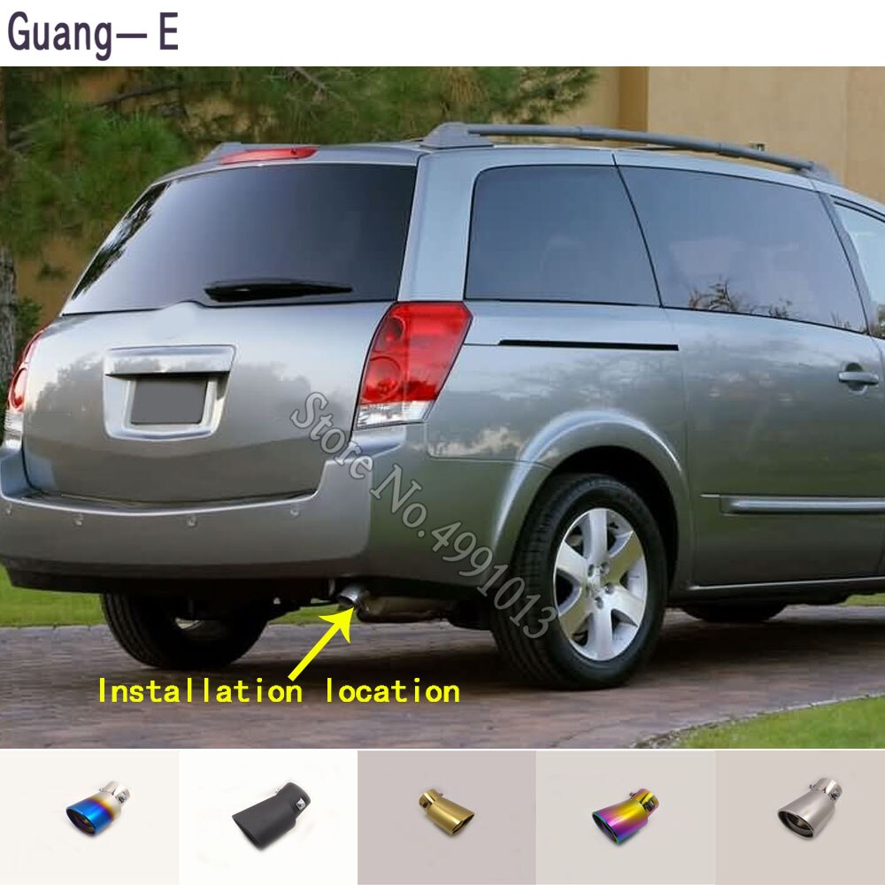 Für Nissan Suche 2005 Auto aufkleber abdeckung schalldämpfer außen zurück ende rohr widmen auspuff Spitze Schwanz Auslauf Ornament 1 stücke