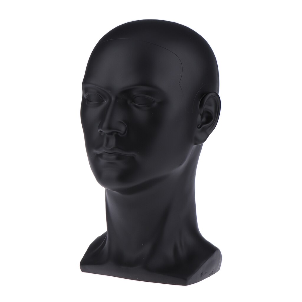 Male Mannequin Manikin Head Lightweight Showcase Display Stand Model Perfect in Salon Home Display Wigs,Hats,Caps: Light Gray