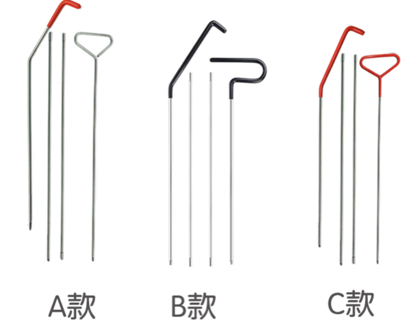 4Pcs Pdr Gereedschap Deuk Reparatie Tools Rod Haken Gereedschap Kit Venster Voor Auto Uitdeuken Haak Gereedschap