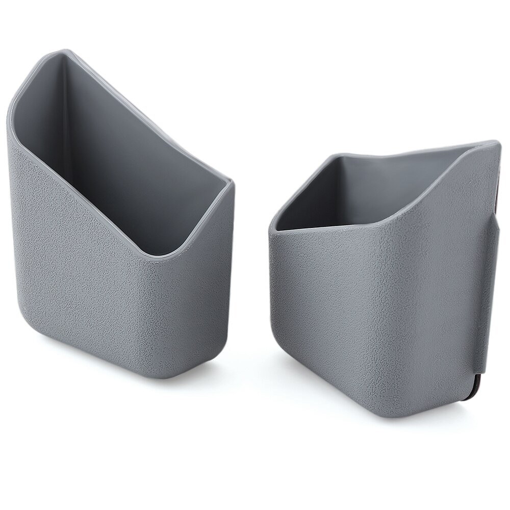 Car Pillar Organizer Boxes Sticker for Seat Leon lbiza VW Golf Tiguan Ford Focus Skoda rapid YETI Superb Octavia: grey