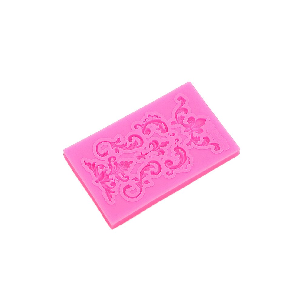 Gadgets Fondant Mallen Relief Silicone mold Europese Retro Relief Kant Fondant Gumpaste Chocolade Snoep Klei Silicone Mold: Default Title