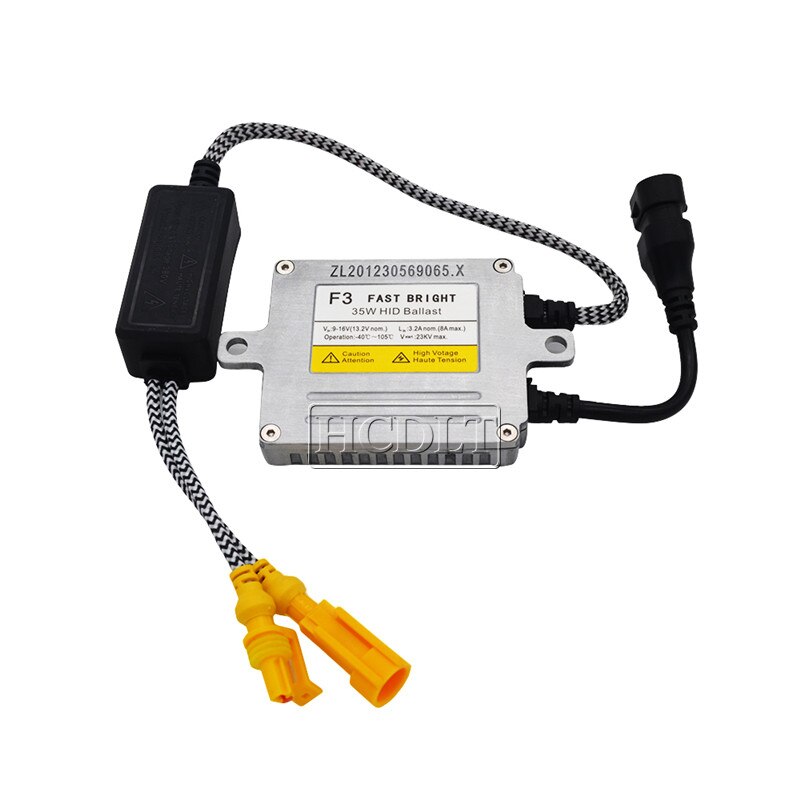 HCDLT 1X AC 35W DLT F3T Xenon HID Ballast 12V Car Light Fast Start Reactor Xenon DLT F3 HID Digital Slim Ballast Block Ignition