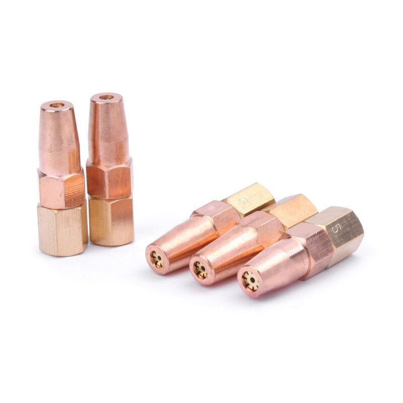 5 stk h01-6 propan gas svejse dyse ilt gas kontakt tip holder gas dyse # aug .26