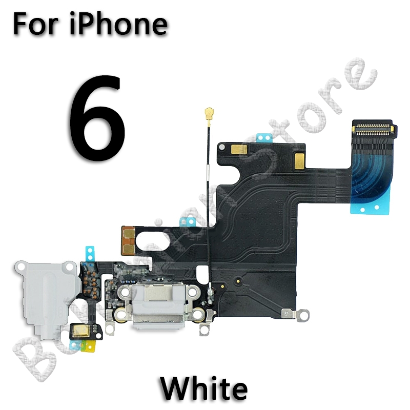 Usb port dock oplader flex til iphone 6 6s plus 7 5 5s se dock ladestik med mikrofon mobiltelefon flex kabel
