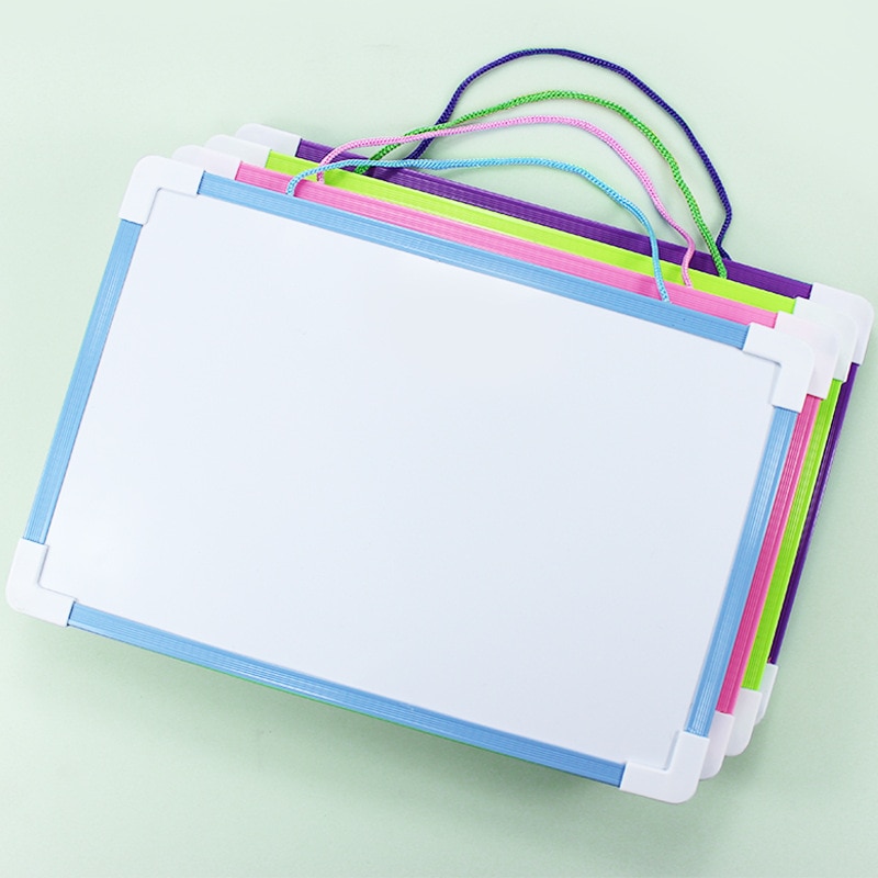 Erasable And Magnetic Kids Whiteboard Dry Wipe Board Double-Sided Message Board Mini Drawing Writing Whiteboard With Pen