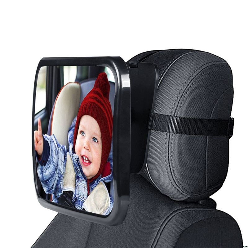 Auto Baby Veiligheid Achteruitkijkspiegel 360 Graden Roterende Baby Observatie Auto Endoscoop Achteruitrijcamera Effen Extra Spiegel