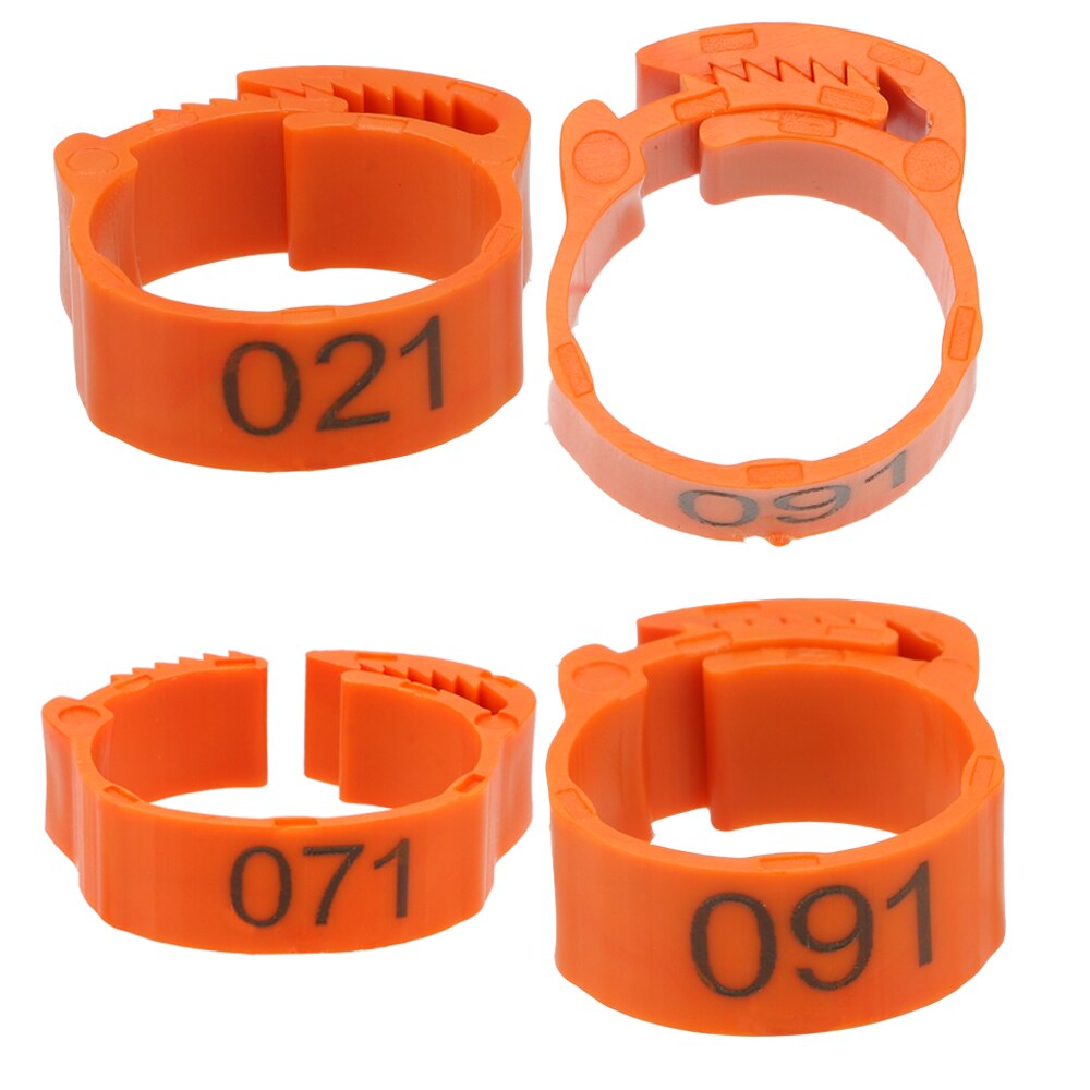 Niceyard 100 Stks/set Been Digitale Label Ring Verstelbare Gesp Voet Ring Voor Kip Eend Duif Gevogelte Boerderij Benodigdheden