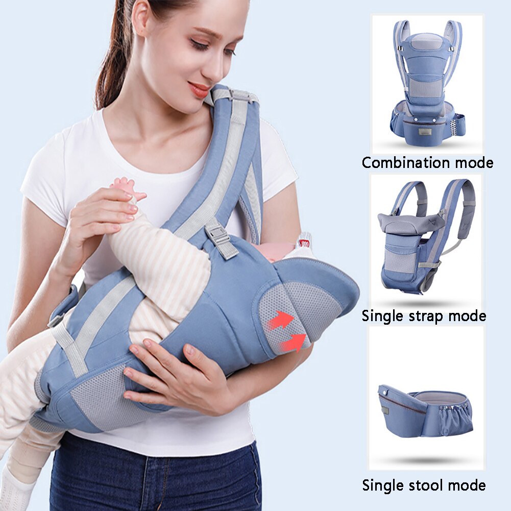 Portante di bambino Appena Nato di Sicurezza Hip 0-48months Portatile Quotidiano Hands Free Staccabile Morbido Regolabile Dello Zaino Wrap All'aperto