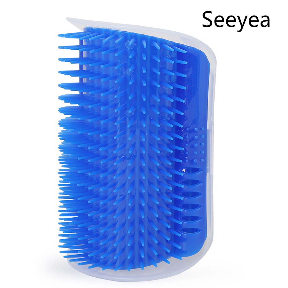 Huisdier Kat Borstel Massage Self Schoonheid Apparaat Kam Borstel Kat Scratch Wrijving Kam Veeg Gezicht Kam Katten Product Accessoires: Blue