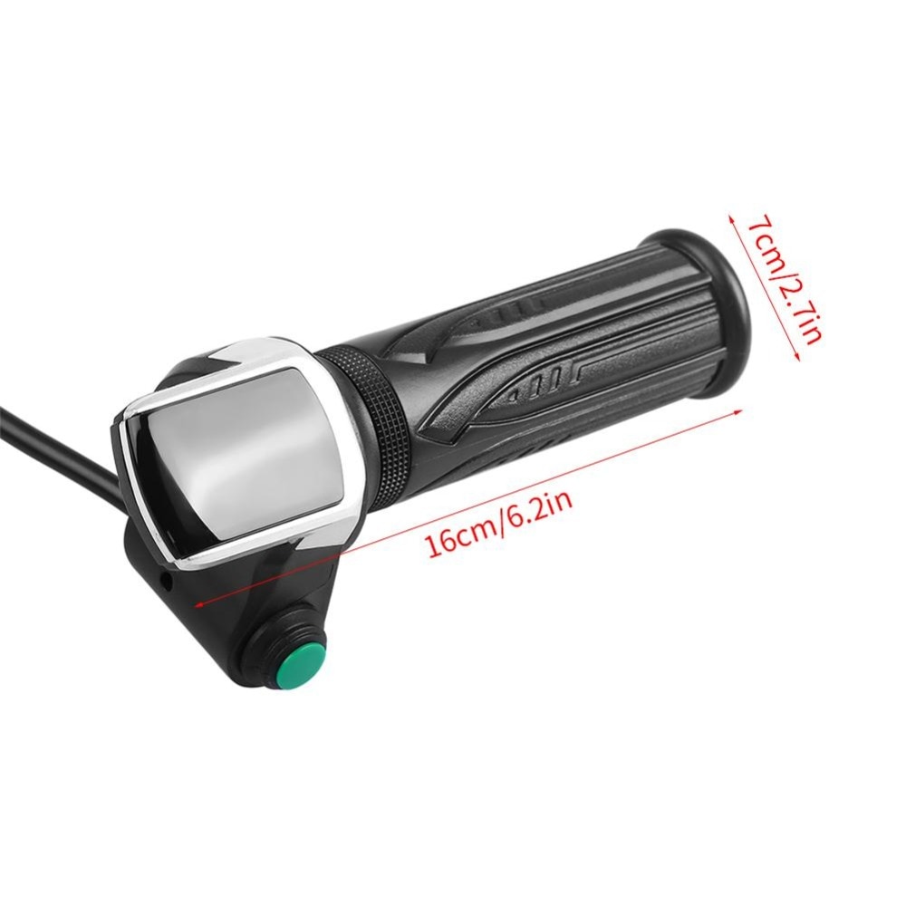 Gasreglage 1 par 36/48v elektrisk cykel gasreglage vattentät lcd -display elektrisk cykel gas ebike styrhandtag