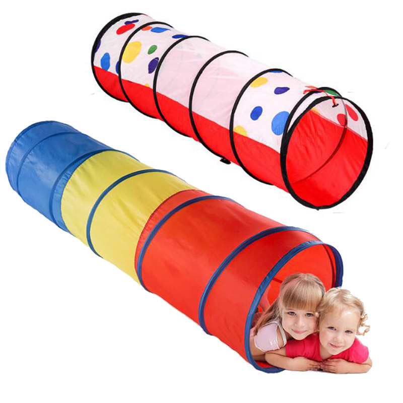 Spelen Tunnel Tent Voor Kids Kinderen Peuter Game Room Pop Up Teepee Indoor Kruipen Activiteit Speelgoed 180*46 Cm