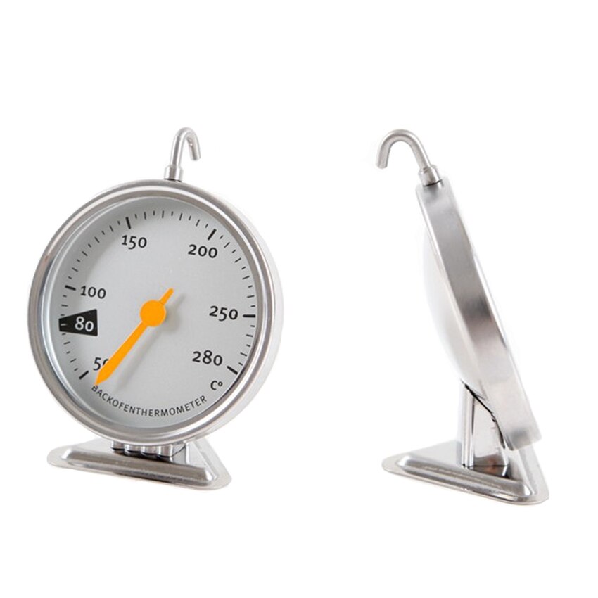 Stainless Steel Baking Oven Thermometer Kitchen Food Cooking 50-280℃ Thermomet With Timer Probe Cooking kitchen accessories