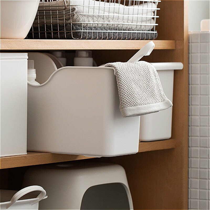 Kitchen Storage Box Container Cupboard Tableware Cookware Storage Box Plastic Spice Rack Cosmetic Sorting Case Home Organization