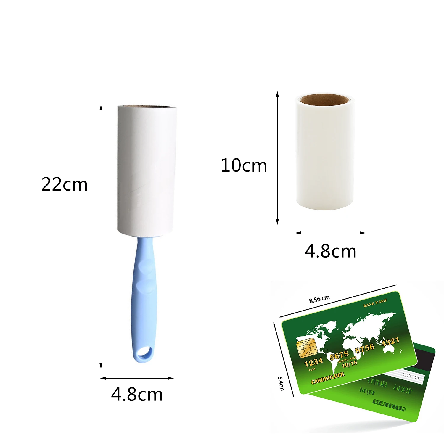 Lint Roller Met Vullingen Sticky Remover Haar Hond Kleding Bank Stofreiniging Remover Vervangbare Rolborstel Reinigingsgereedschap