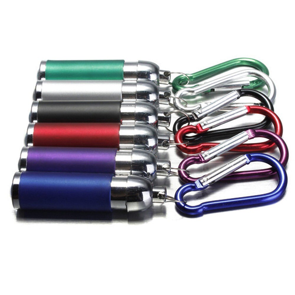 Flashlight To Ultra Bright Mini LED Camping Flashlight Torch Keyring Portable KeyChain Using micro-light Multi-colours Jan9