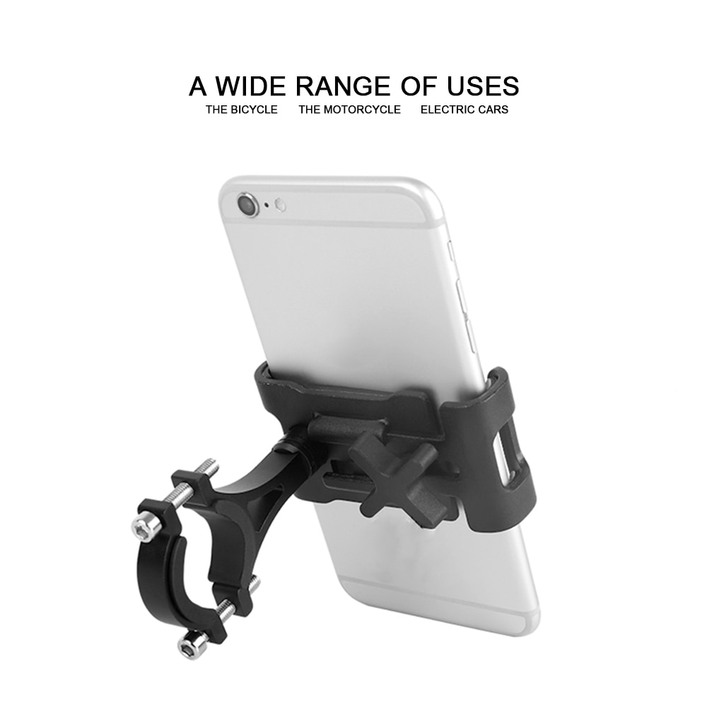 Soporte de teléfono para bicicleta de aleación de aluminio -3,5 ", soporte para teléfono móvil con GPS, soporte de teléfono para bicicleta para iphone 6 8, triangulación de envíos, 6,5